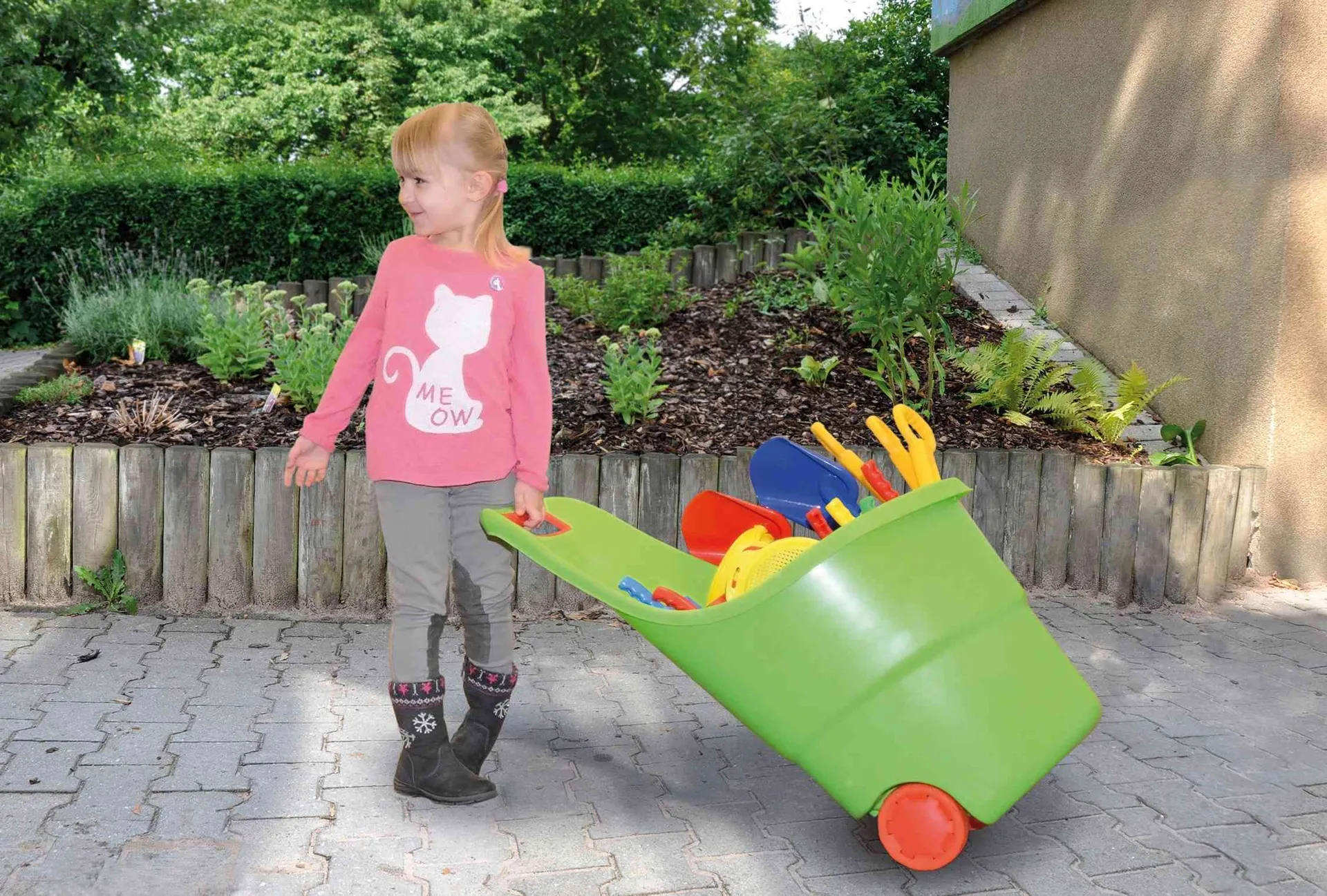 Transporteimer auf Rollen 3er Set | Spielzeugkarre | Dragon Toys_20403_