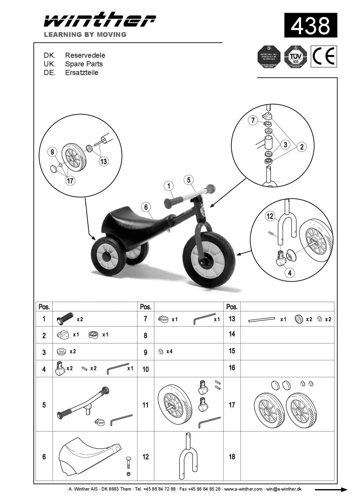 8600438-001 MINI Scooter | Winther Scooter