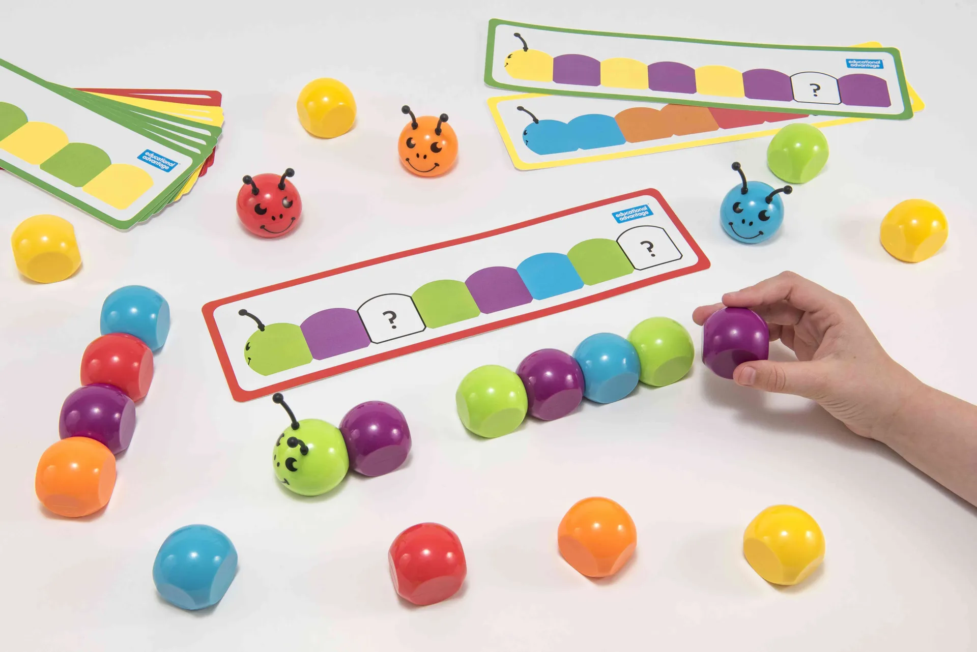 30232_4 Regenbogen-Raupen, magnetisch | Magnetische Raupen | Dragon Toys
