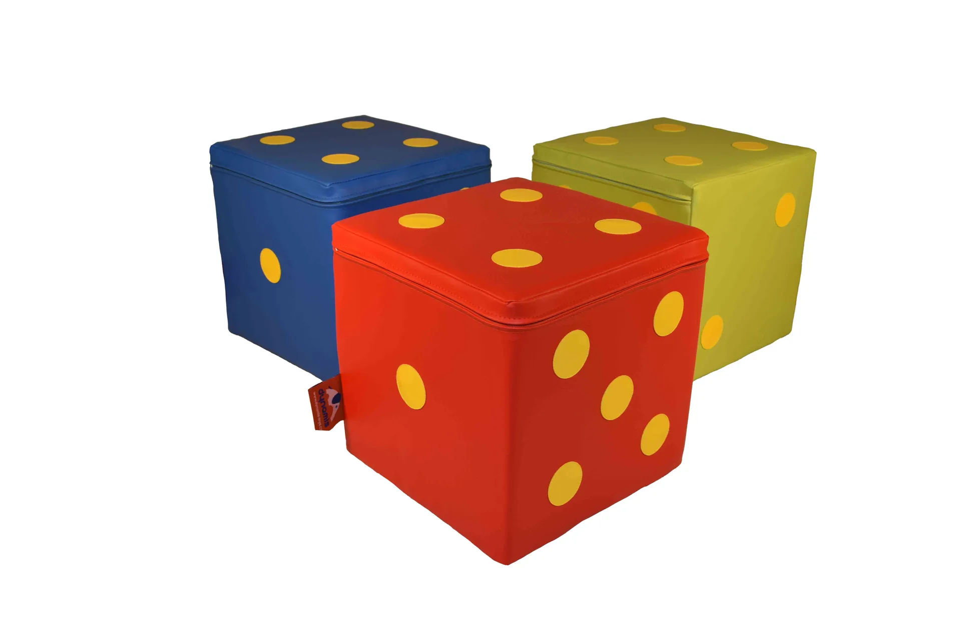 04041-rot_4 Würfel - Spielen & Lernen | Schaumstoffwürfel | Dragon Toys