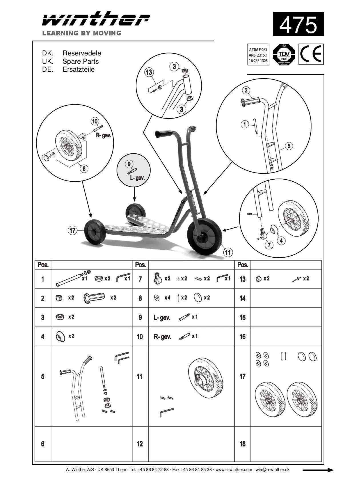 8900475-001 Winther Safety Roller klein