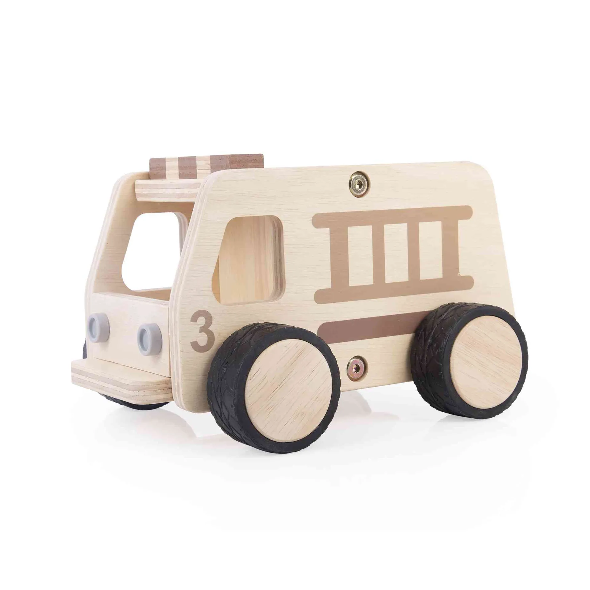 30307_6 Spielautos aus Holz | Spielzeugauto Holz | Dragon Toys