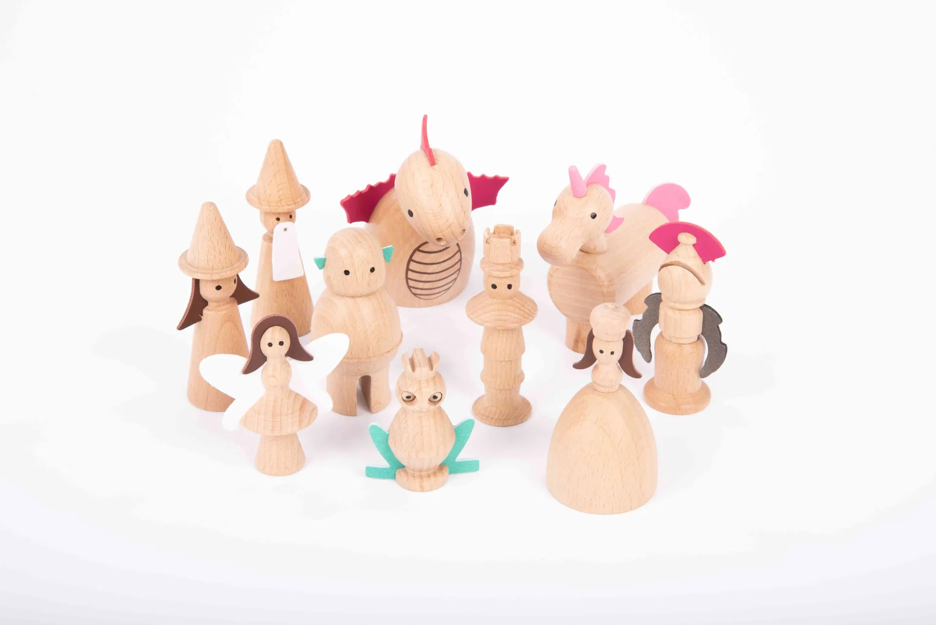 Zauberwald aus Holz | Märchenfiguren Holz | Dragon Toys