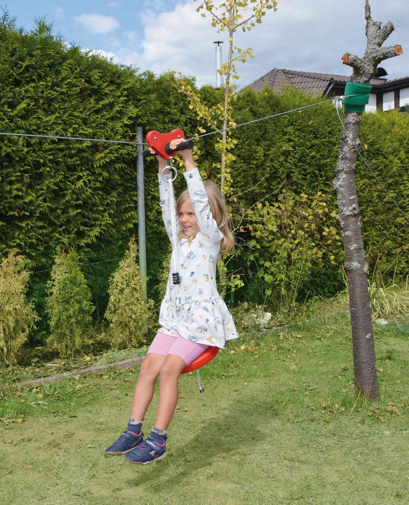 Seil-Rutsche 30m | Seilrutsche Garten | Dragon Toys_55013_