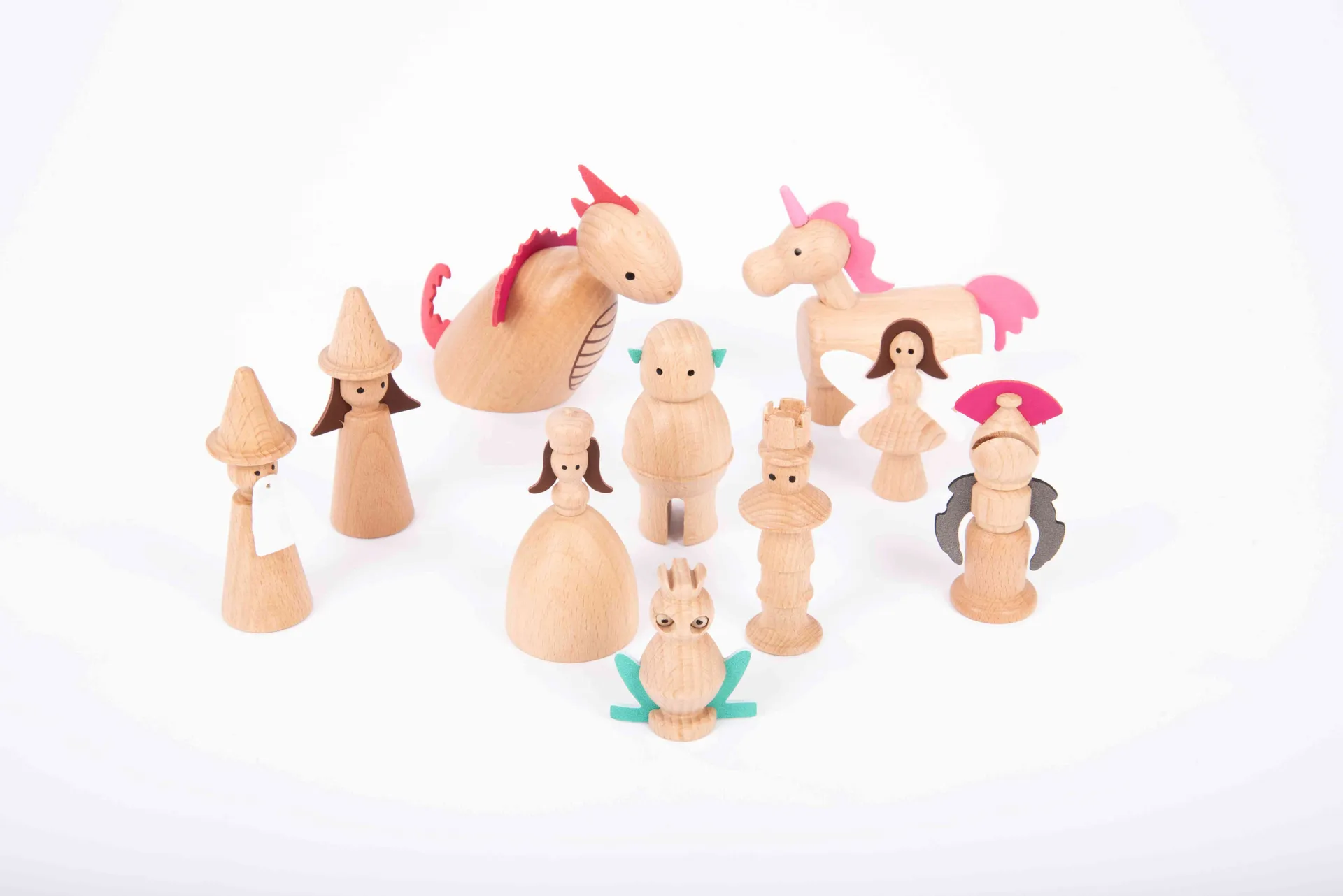 Zauberwald aus Holz | Märchenfiguren Holz | Dragon Toys