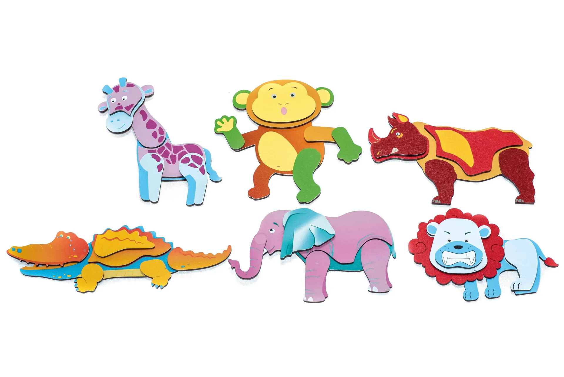 30168-Wildtiere_3 Magnetpuzzle Wildtiere | Dragon Toys
