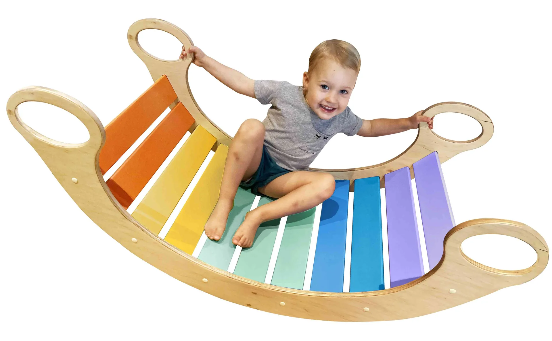 55035_2 Schaukeltunnel bunt | Bogenwippe | Dragon Toys