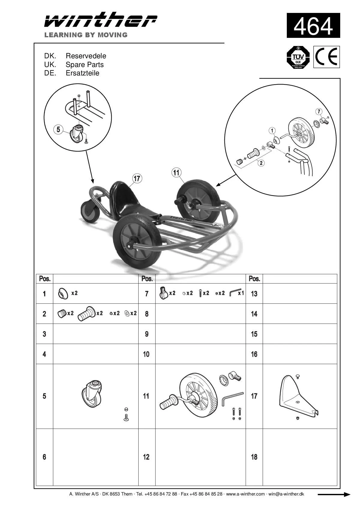 8900464-001 Winther Swingcart klein