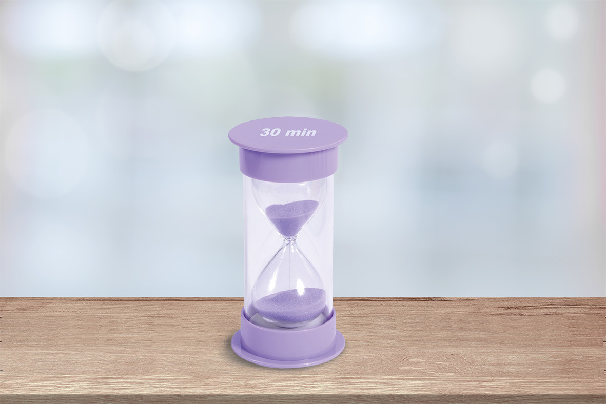 Sanduhr 30 Minuten Sanduhr mit 30 Minuten