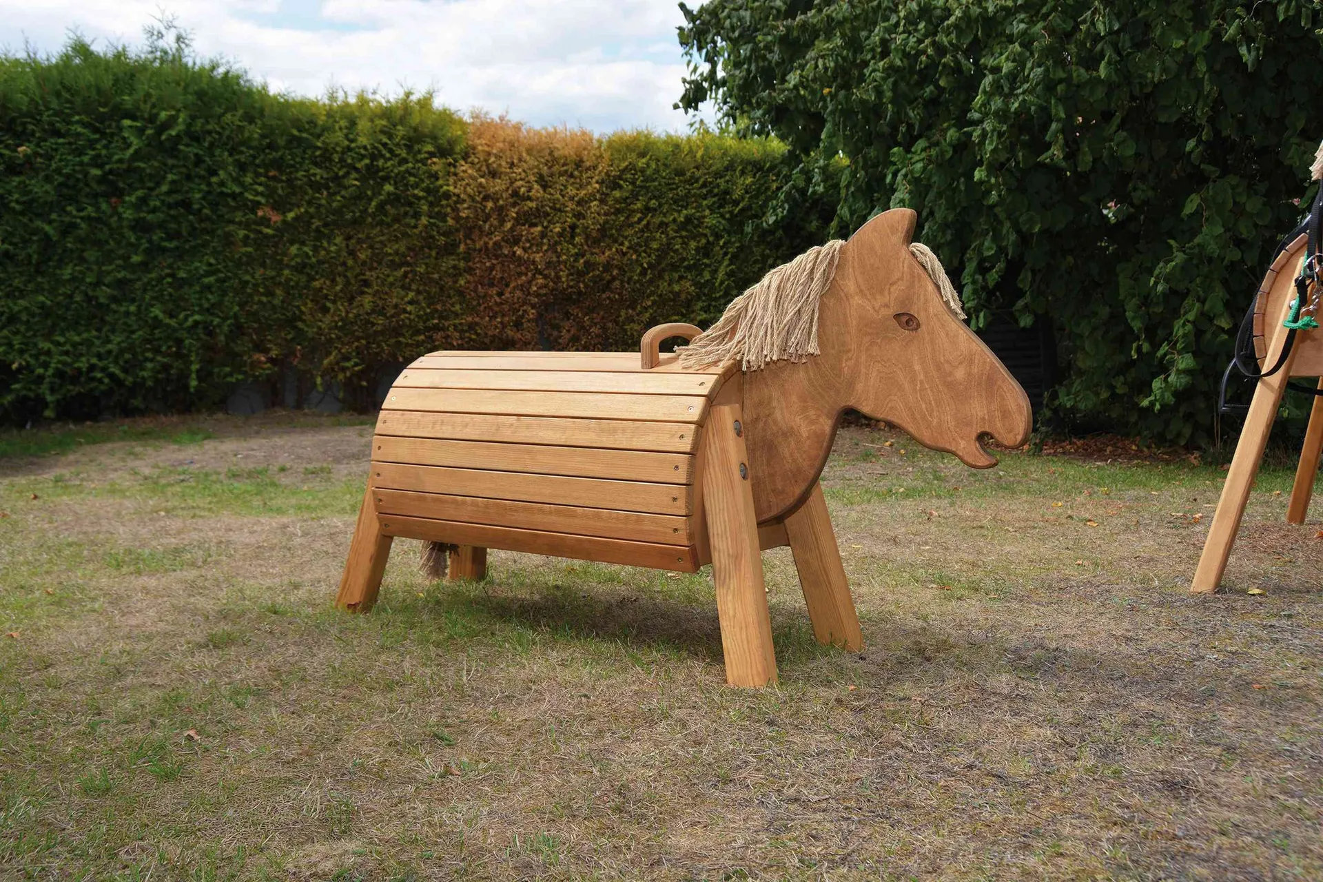 Holzpferd 50 cm | wetterfest lasiert_55412_