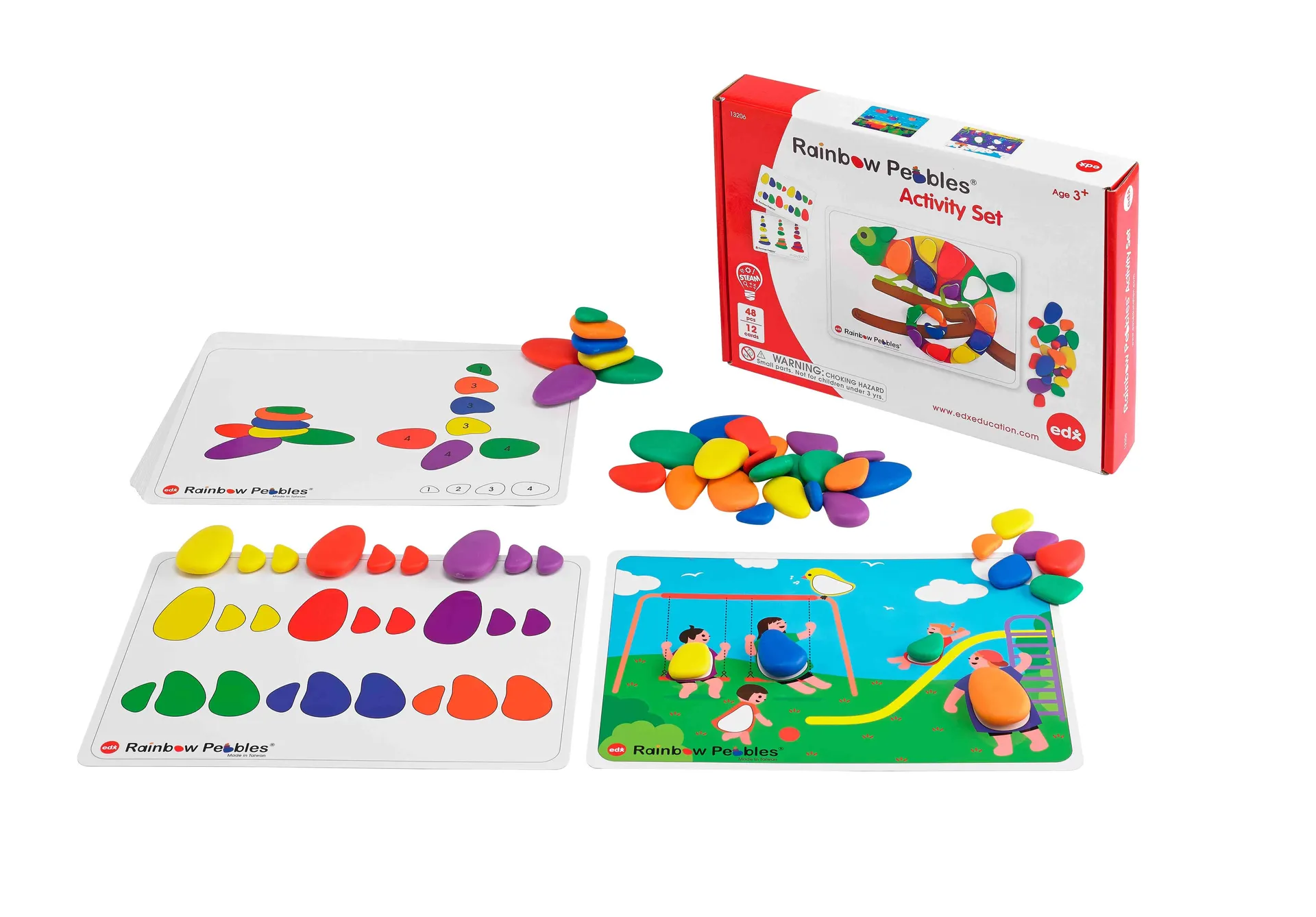 35116_1 Regenbogensteine Activity Set | Rainbow Pebbles | edx education