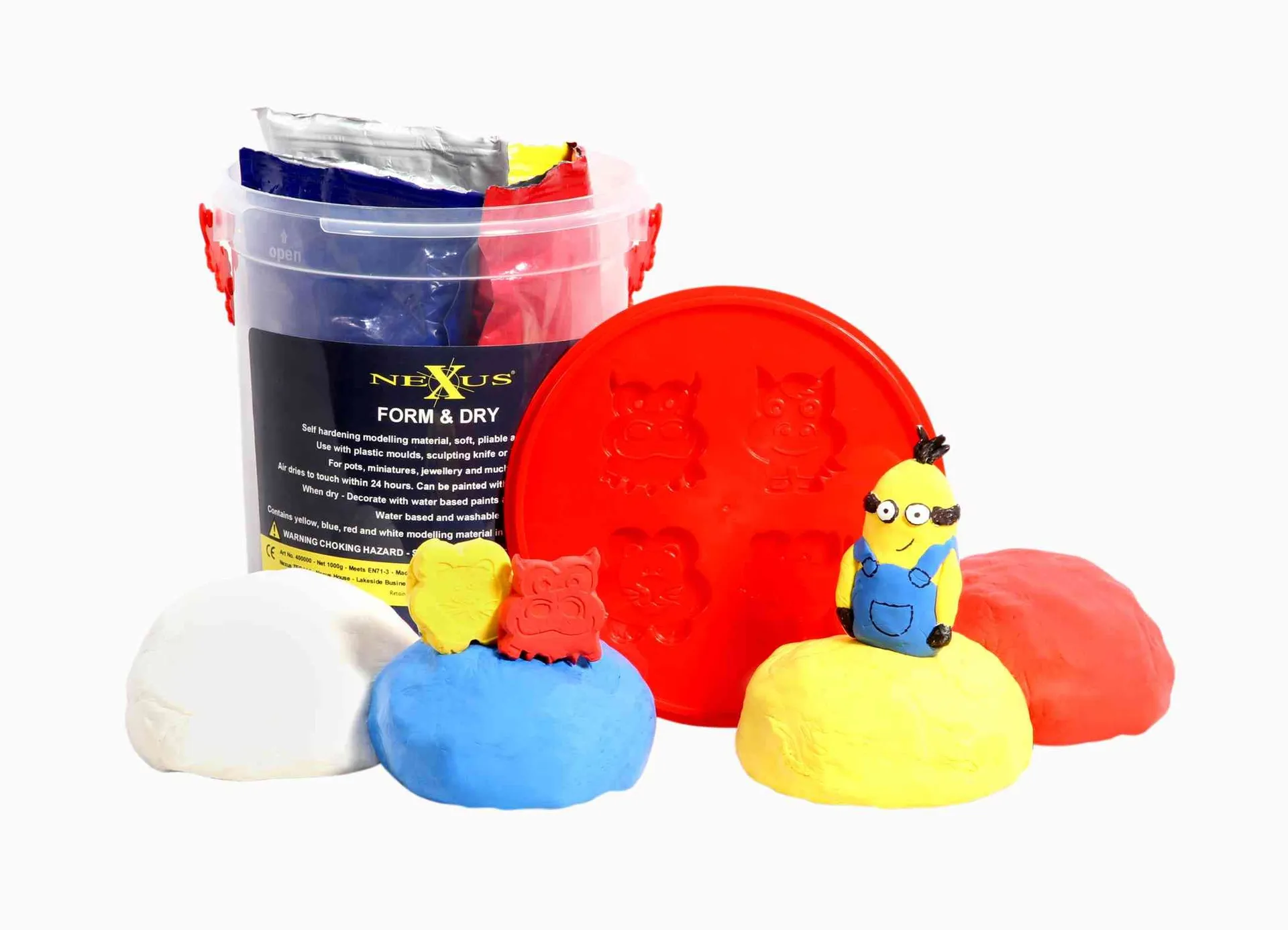 Modellierknete "Form & Dry" | Knete lufttrocknend | Dragon Toys_13108_