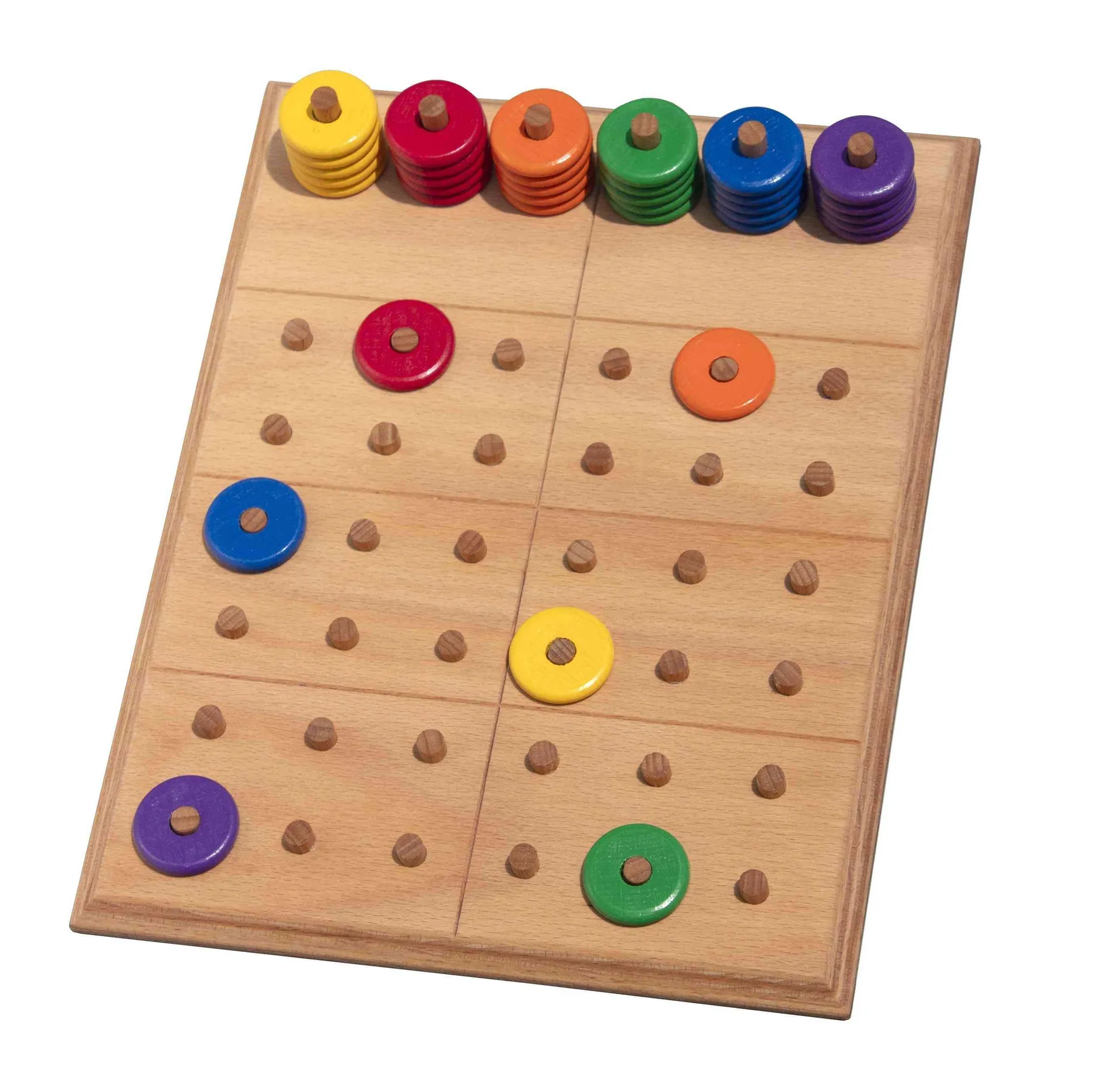 Ersatzscheiben-Set für Farben-Sudoku | Sudoku Holz | Dragon Toys