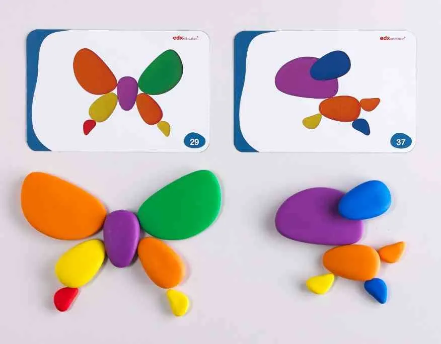 35117_7 Regenbogensteine-Set | Rainbow Pebbles | edx education