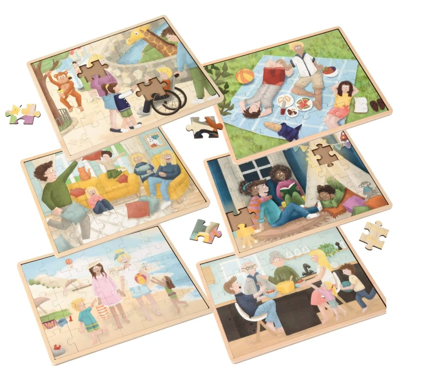 Puzzle-Set "Bunte Vielfalt verbindet" | Puzzle Vielfalt | Dragon Toys_30126_