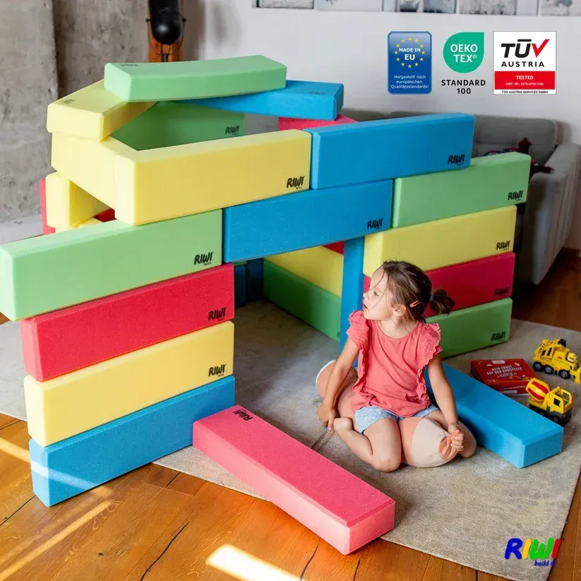 RIWI Bausteine XXL | XXL Schaumstoff Bauklötze 24er _04790_