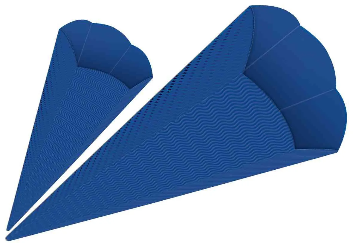 U98400-34_1 3D-Colorwellpappe-Schultüten, 5 Stück | Schultüten Rohling | Dragon Toys