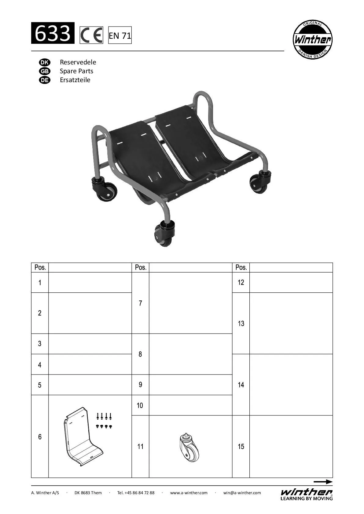 633_Spares-001 Challenge Sofa Surfer | Winther Sofa Surfer
