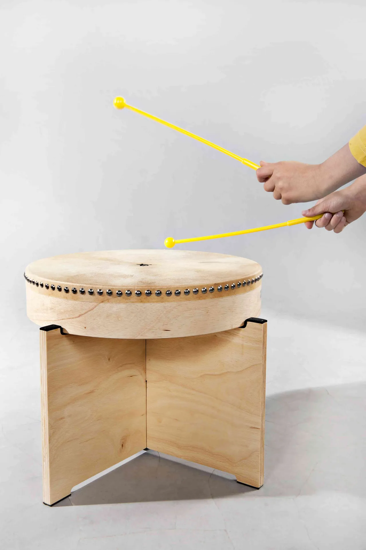 40238_2 Multi Drum mit Holzständer | Rahmentrommel | Dragon Toys