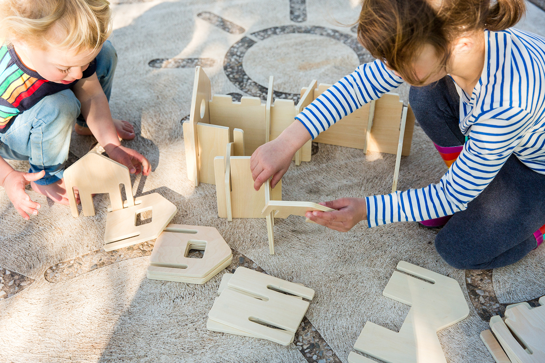 Happy Architect I Konstruktionsmaterial Happy Architect Spiel im Einsatz